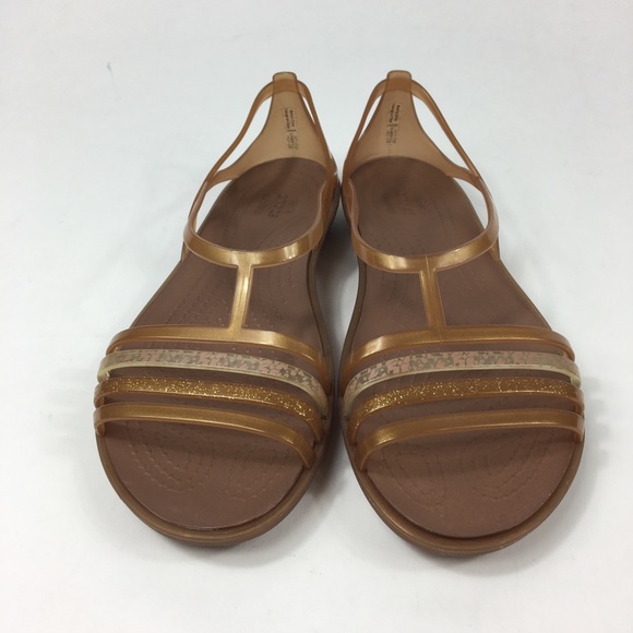 SOLD Crocs Isabella Boho Flat Jelly Sandals - Picture 1 of 8